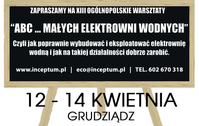 Warsztaty ABC Ma??ych Elektrowni Wodnych